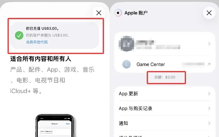 Apple Account Balance