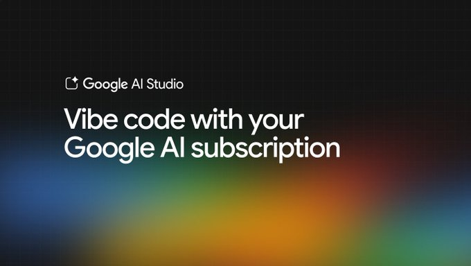 GoogleAIStudio现在包含在Google AI Pro和 Ultra订阅权益中
