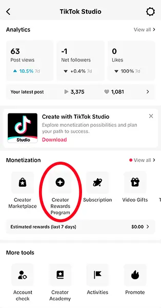 creator rewards program how to join